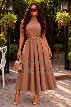 Girls Sleeveless Cotton Long Dress