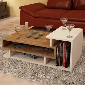 Mid Century Coffee Table With /Storage / Slidingcenter Table Center /