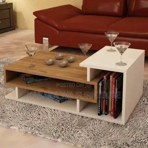 Mid Century Coffee Table With /Storage / Slidingcenter Table Center /