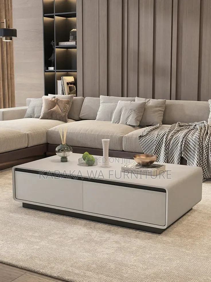 Costway Round/ Coffee Table With /Storage, Wooden/ Drumcenter Table