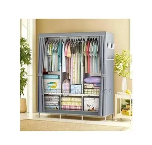 3 Section Fabric Removable Closet