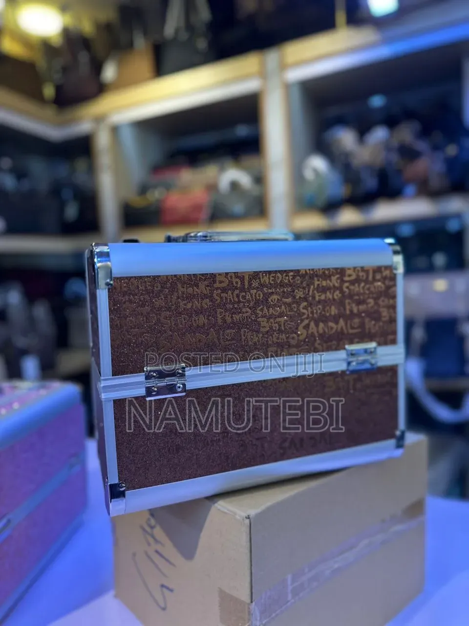 Makeup Kit ~ Cosmetic Box Are Now Available in Pink and Brown