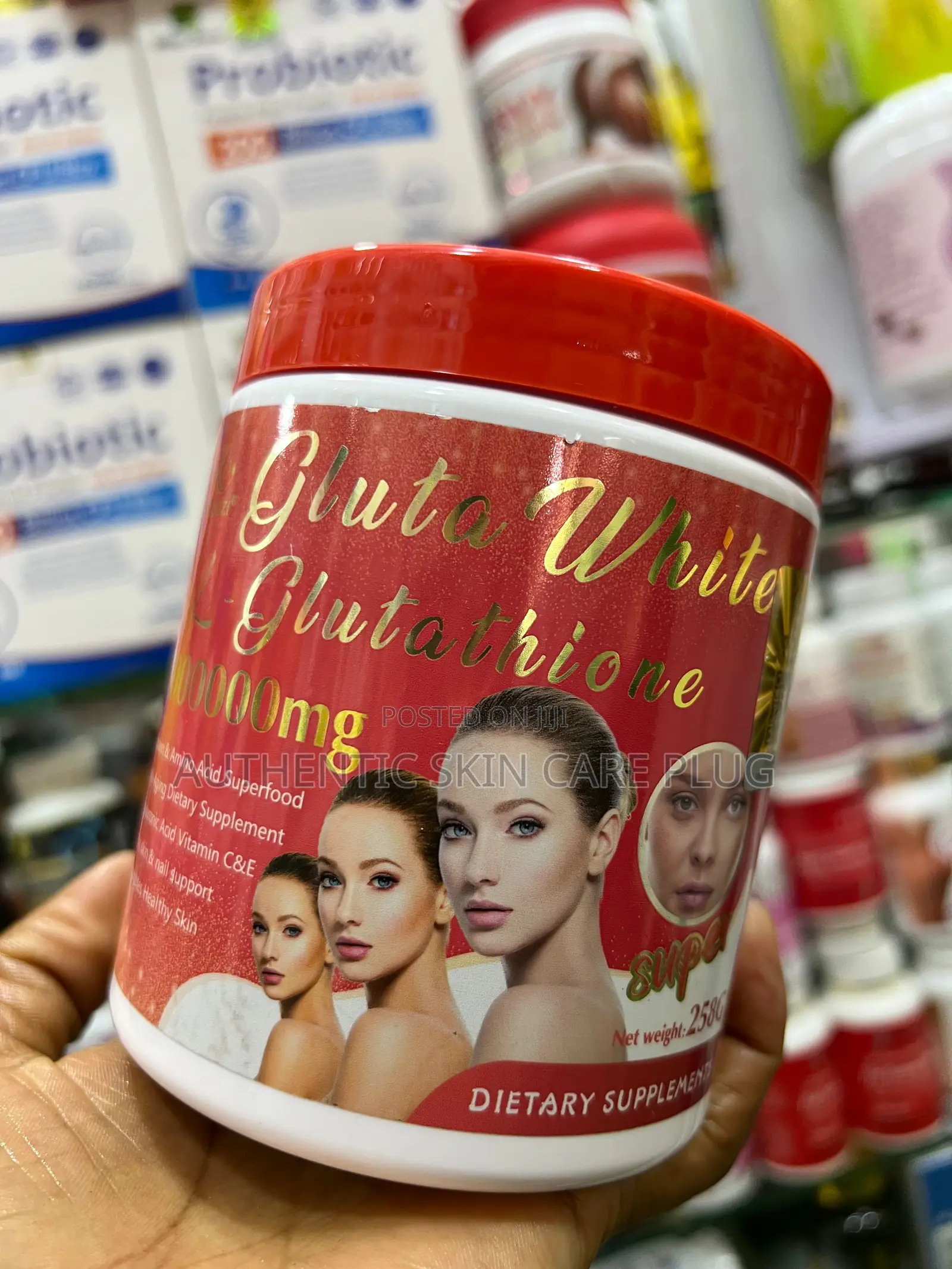 Gluta White Strong Lightening L Glutathione Anti Aging Powder