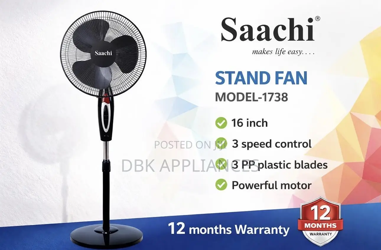 Saachi Floor Stand Fans With Remotes Original