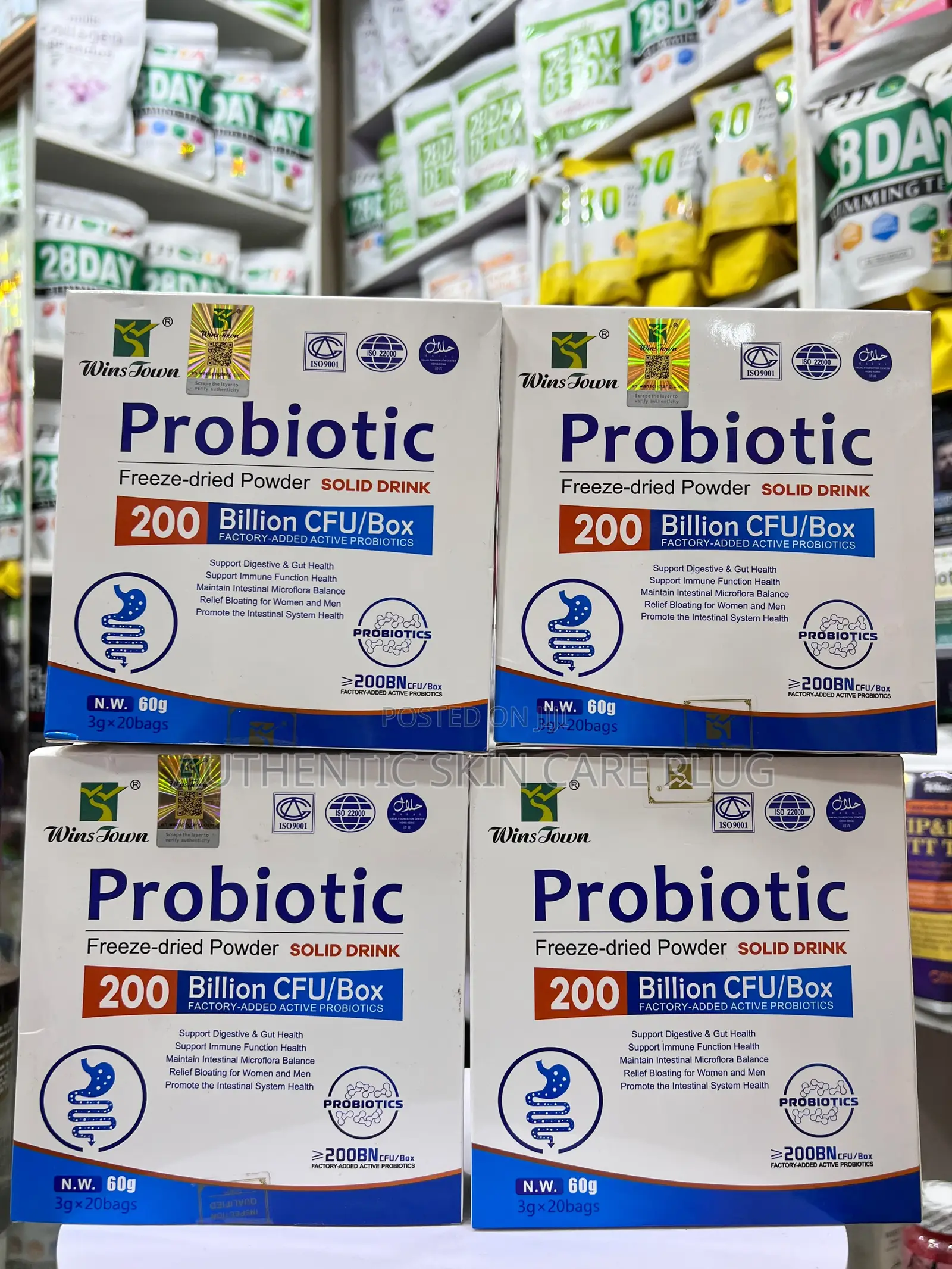 Probiotic Freeze-Dried Powder Drink to Support Digestive Health.