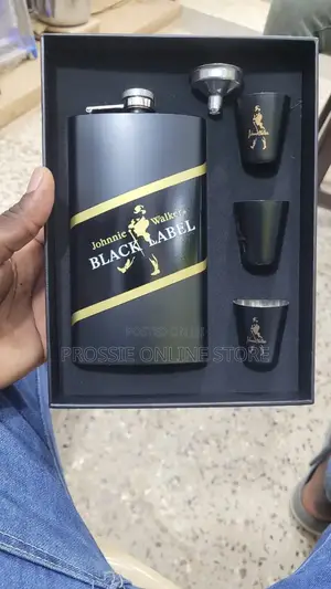 Johnnie Walker Black Hip Flask
