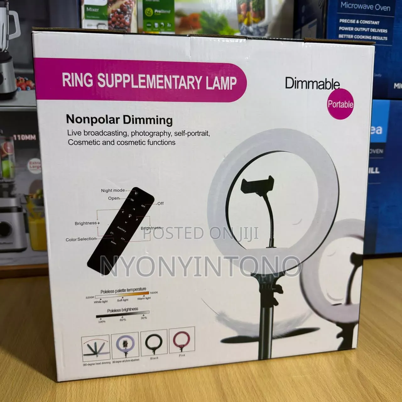 Portable Dimmable Ring Light