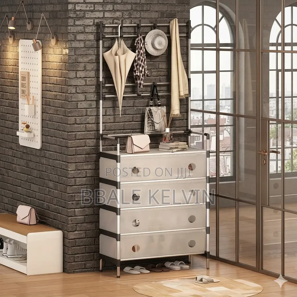 Shoe Rack 5 Layer Dust Proof 16 Pairs