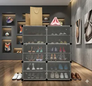 Plastic Shoe Rack for 24 Pairs of Shoes Dust Proof