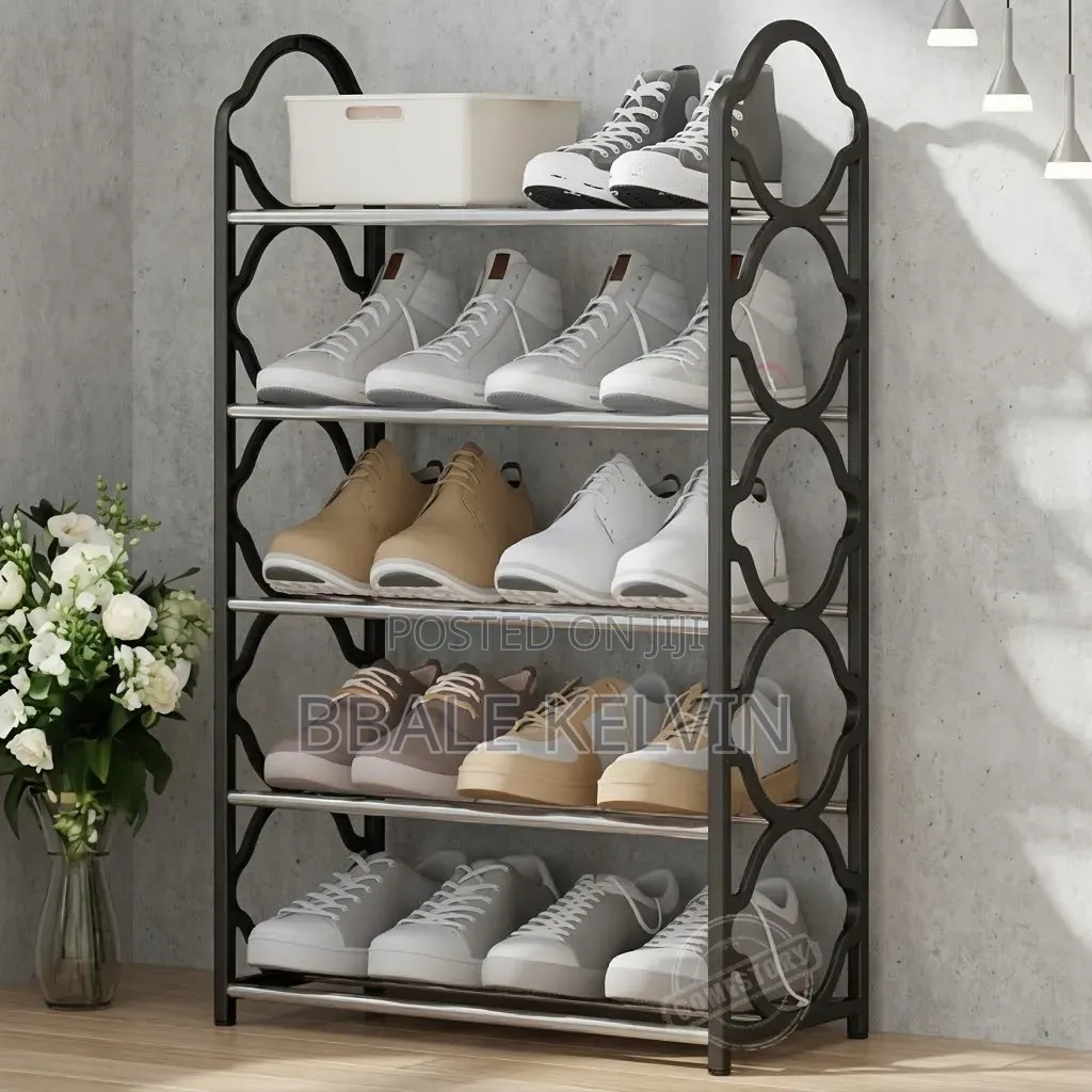 Shoe Rack Organiser 10 Pairs Metallic