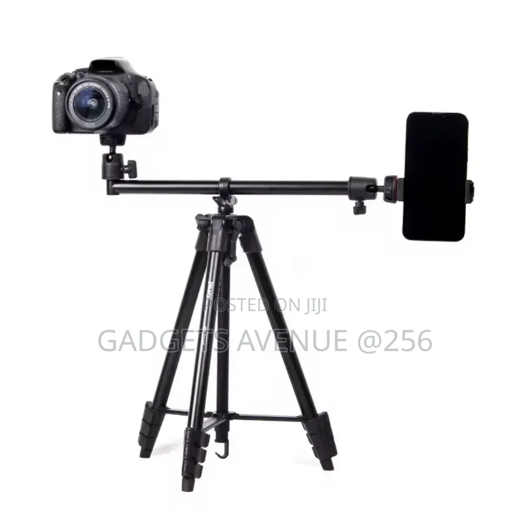 Jmary Kp-2207 Professional Overhead Vloging Tripod a 2-in-1 Design.