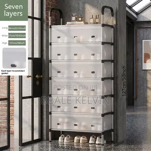 7 Layers Dustproof Shoe Rack Organiser 24 Pairs