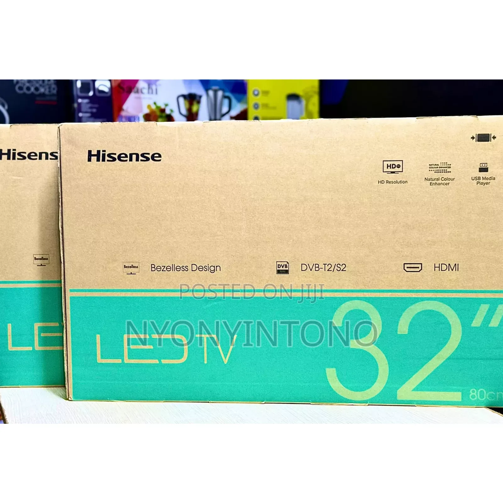 Hisense 32"Digital Frameless Tv With Free to Air