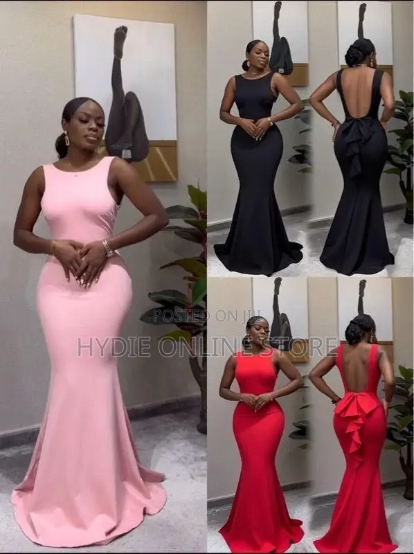 Backless Mermaid Party Dress