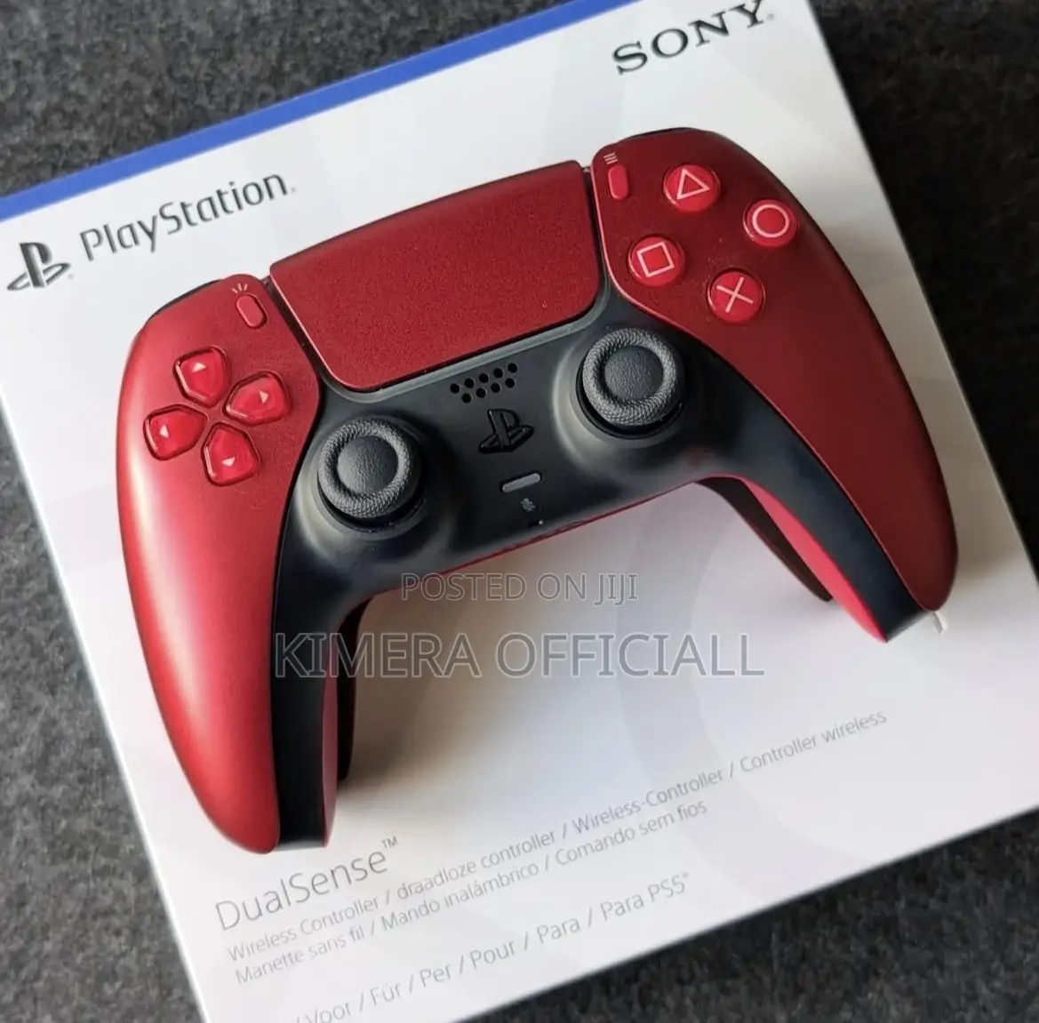Original Dual Sense Controllers. Ps5 Controllers Volcanic Red