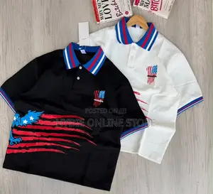 Strips Button Half Tshirts