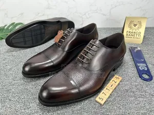 Unique Designer Franco Barnetti Men's Gentle Shoes _Black and Coffee