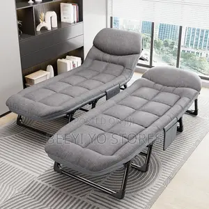 Comfortable Grey Folding Bed – Sleek Space-saving Design