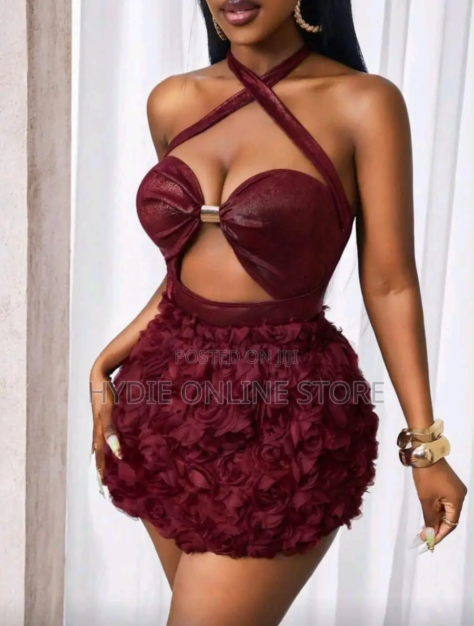 Floral Open Short Dress