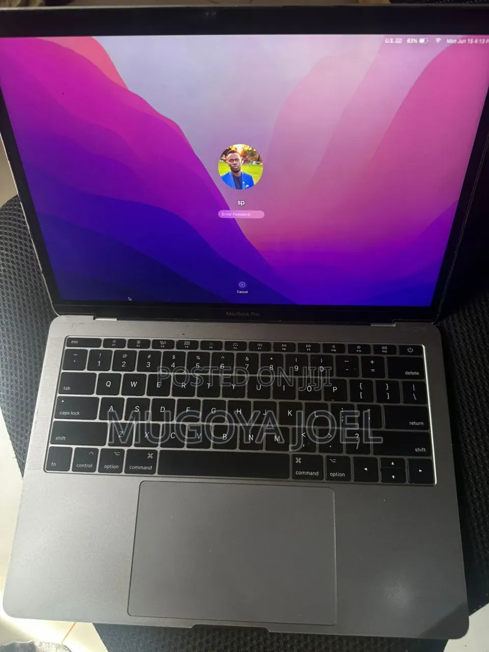 Laptop Apple MacBook Pro 2017 16GB Intel Core i5 SSD 512GB