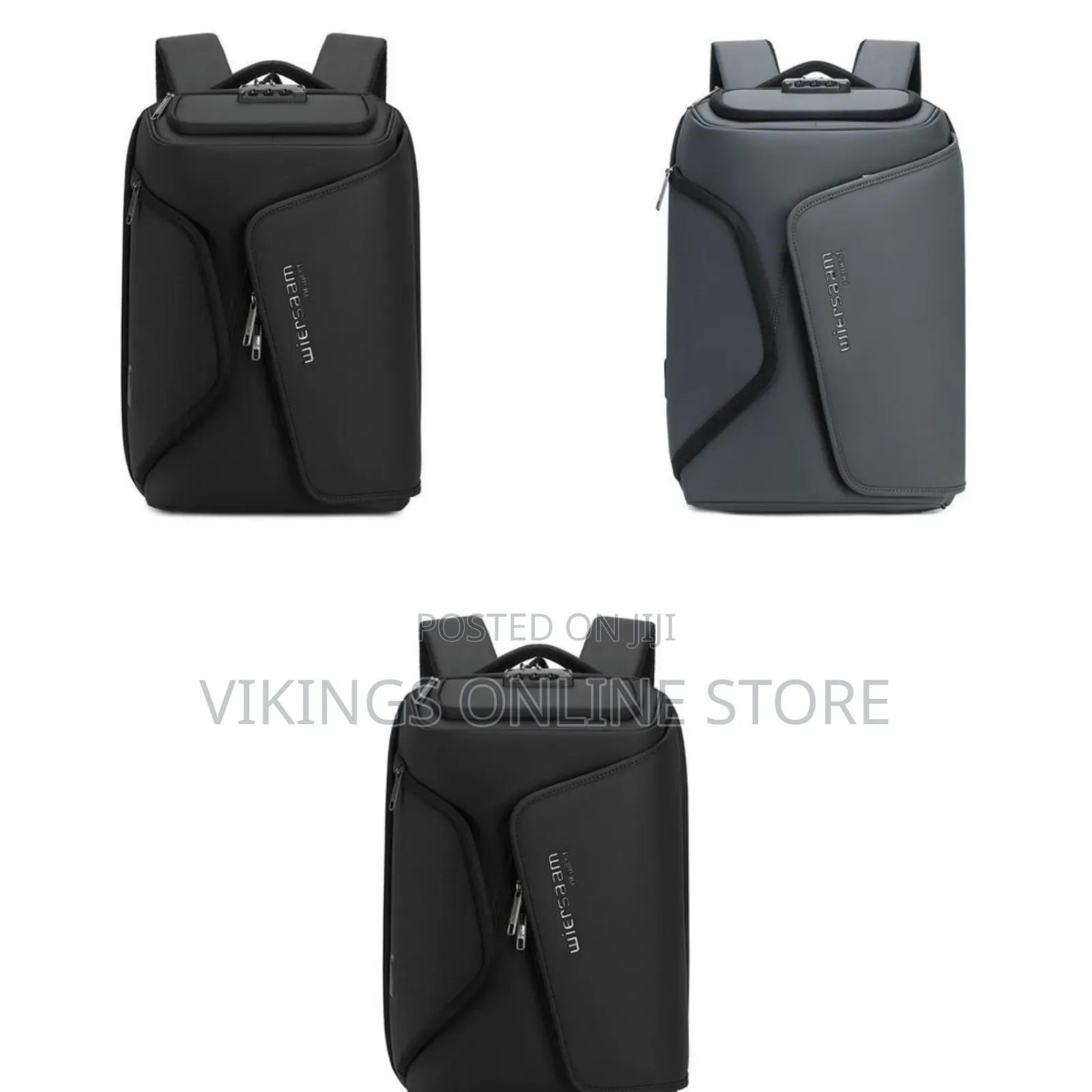 Wiersaam Men Anti-Theft Business Travel Backpack Water-Resistant Lapto