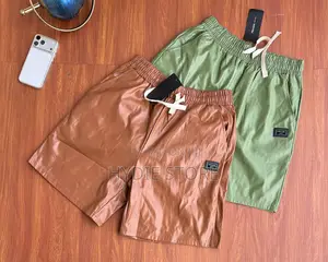 Men Leather Short Pants