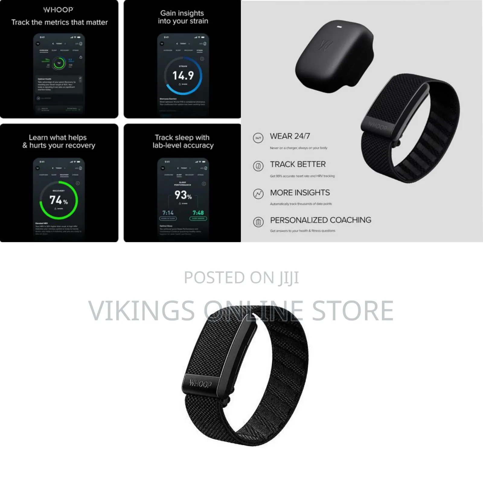 Whoop 4.0 With 12 Month Subscription – Wearable Health, Fitness