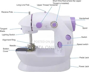 Mini Sewing Machine, Portable Household Beginners, With Foot Pedal