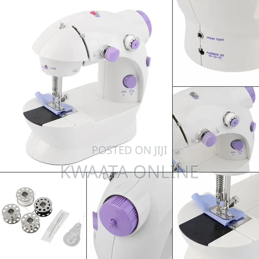 Mini Sewing Machine, Portable Household Beginners, With Foot Pedal