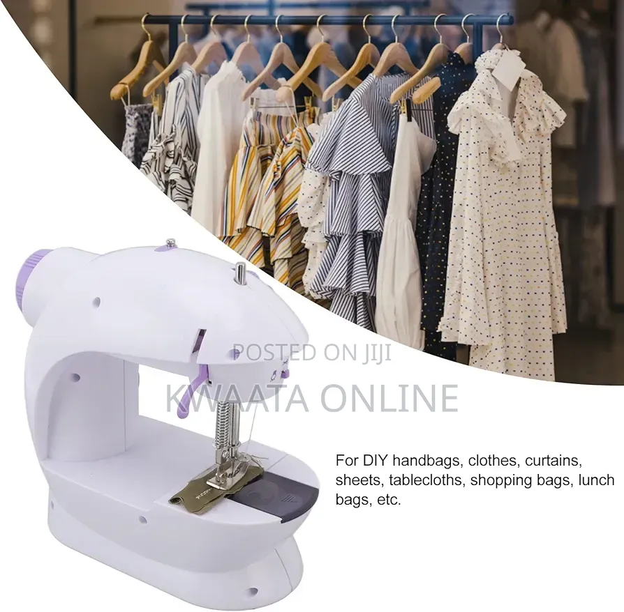 Mini Sewing Machine, Portable Household Beginners, With Foot Pedal