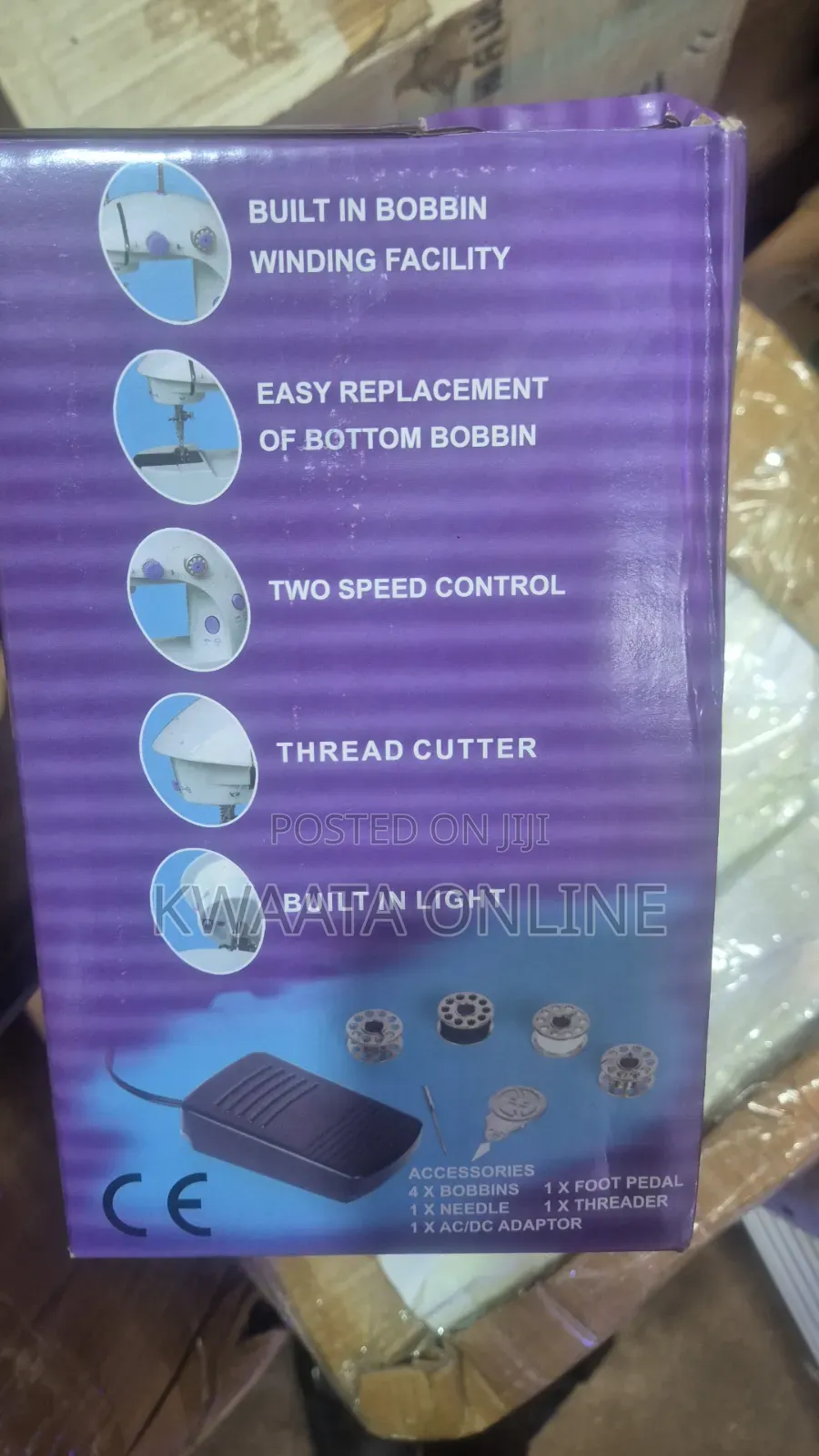 Mini Sewing Machine, Portable Household Beginners, With Foot Pedal