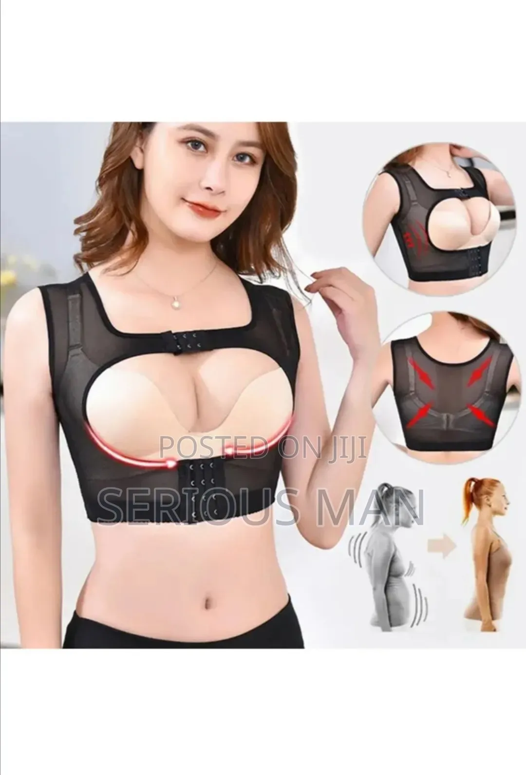 Women's Mesh Chest Posture Corrector And Breast Support Vest