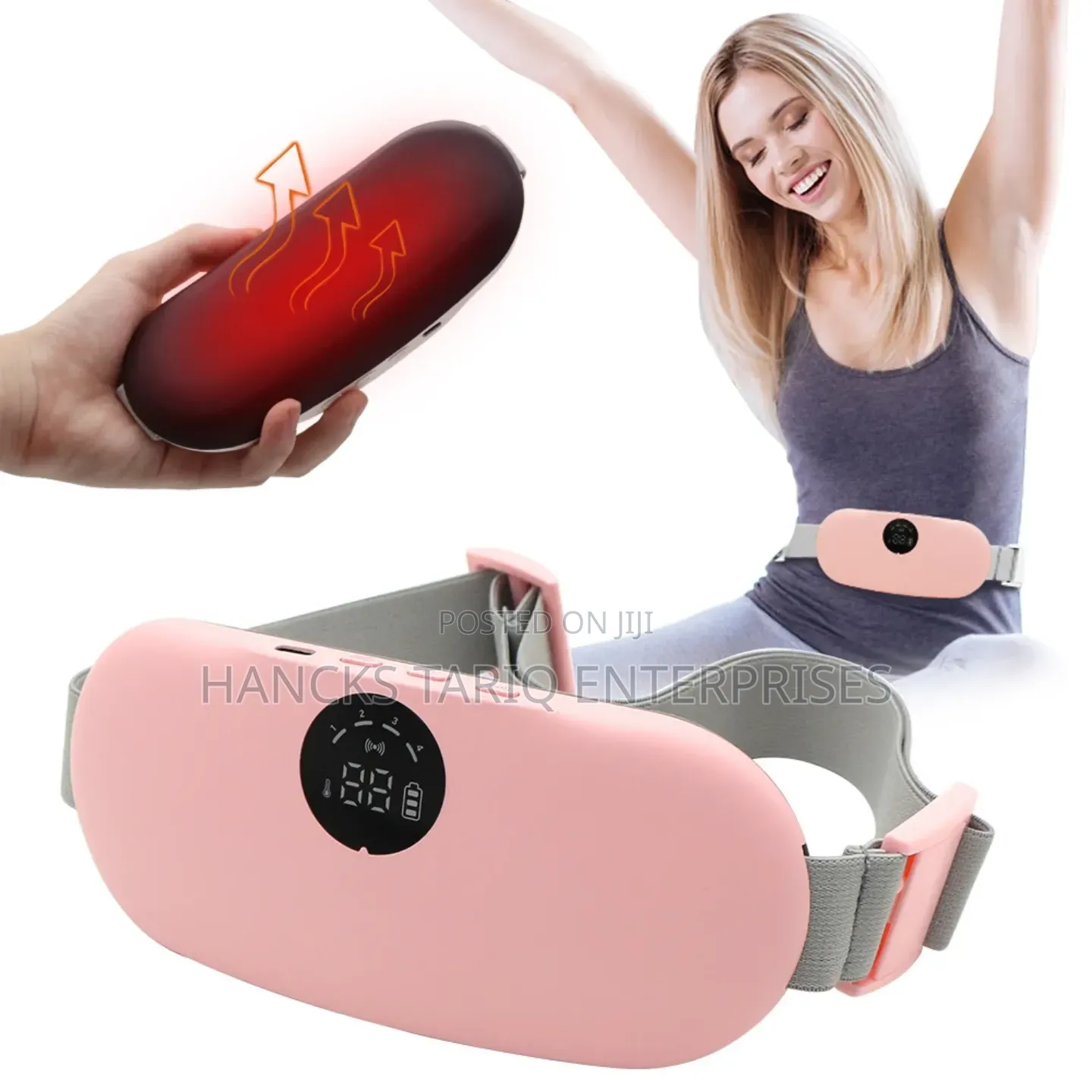 Smart Waist Abdominal Massager – Graphene Heating Vibration