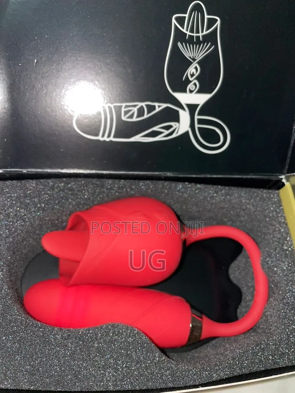 Rose 2-in-1 Clitoral Tongue With Dildo Vibrator