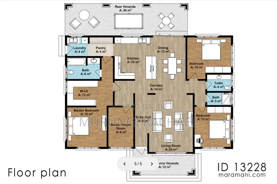 3 Bedroom House With 2 Bathrooms