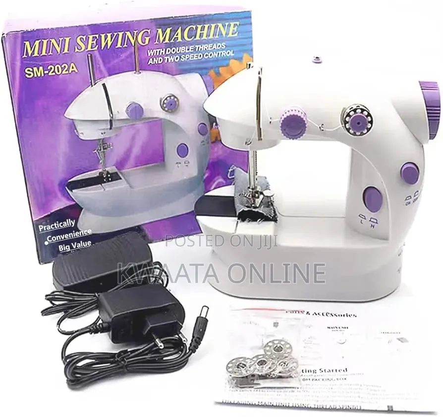 Mini Sewing Machine, Portable Household Beginners, With Foot Pedal