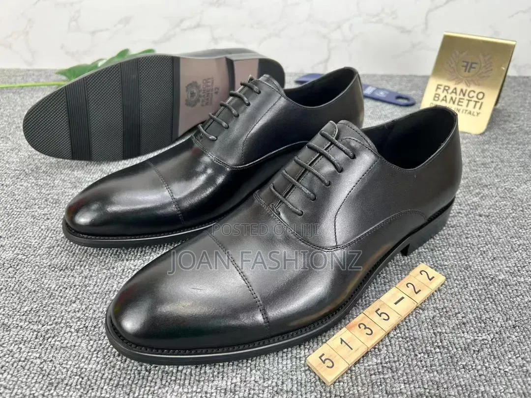 Original Cap Toe Oxford Leather Shoes_black Brown