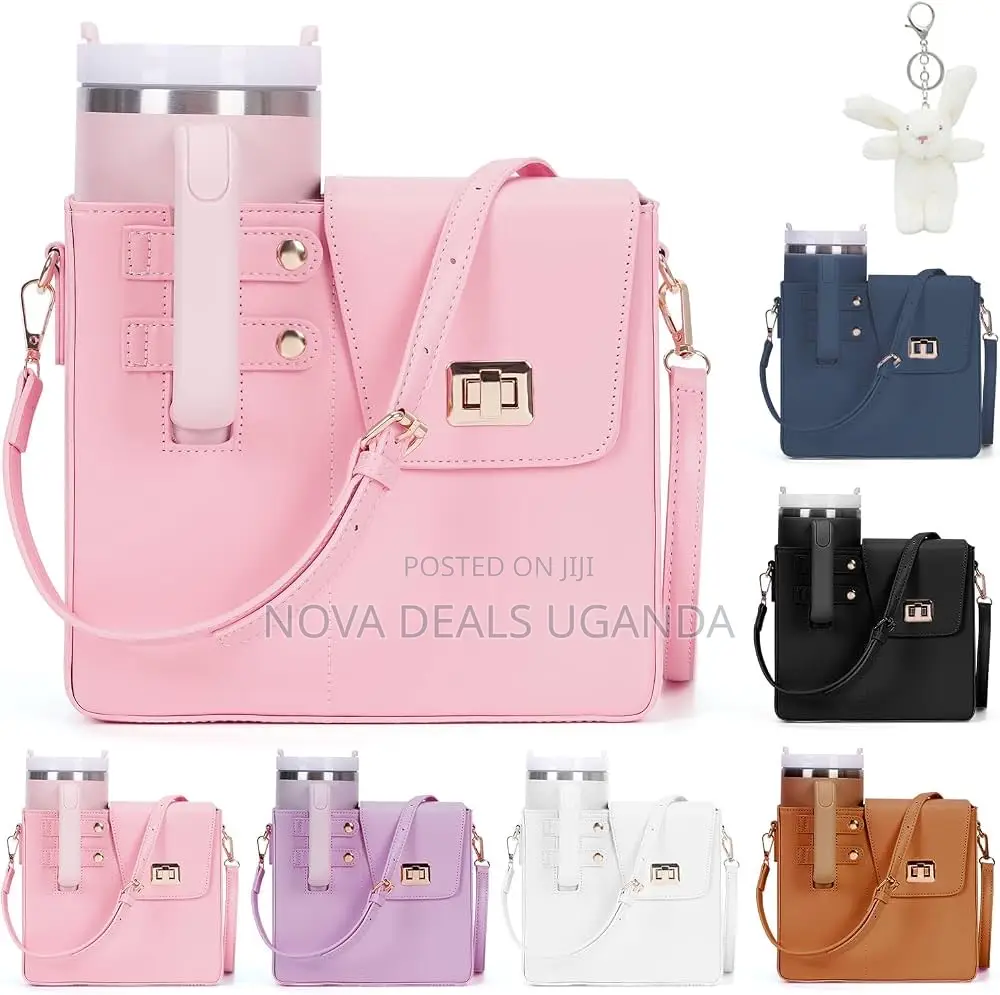 Outdoor Portable Crossbody Bag With Purse for Stanley Cup Mug Bottle
