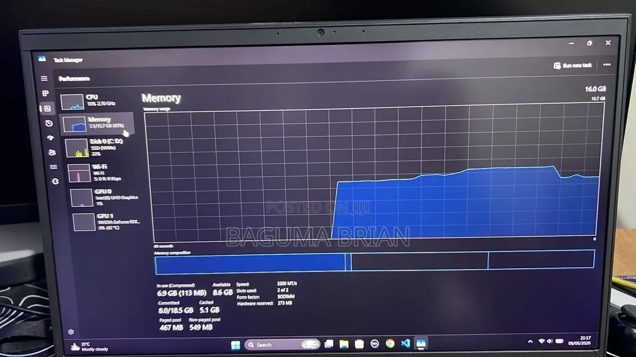 Laptop Dell G15 5511 16GB Intel Core i5 SSD 512GB