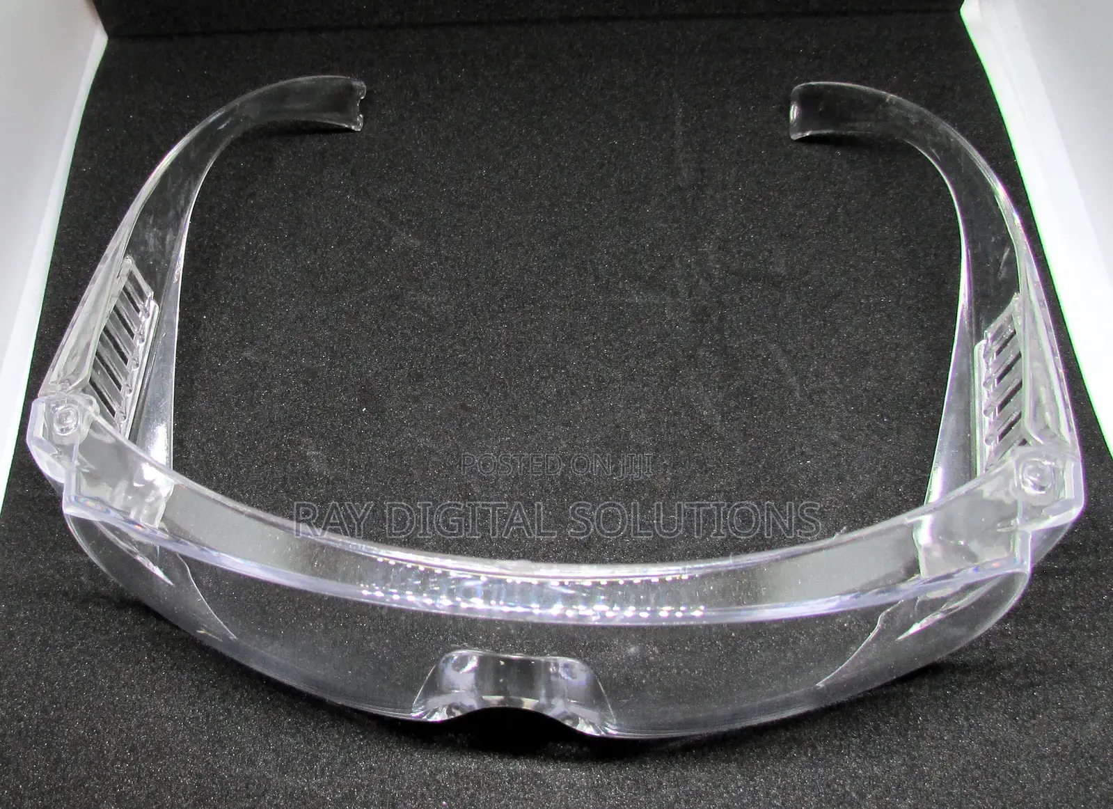 Safety Glasses Clear Lens Wide Frame Eye Protection Lab Goggles