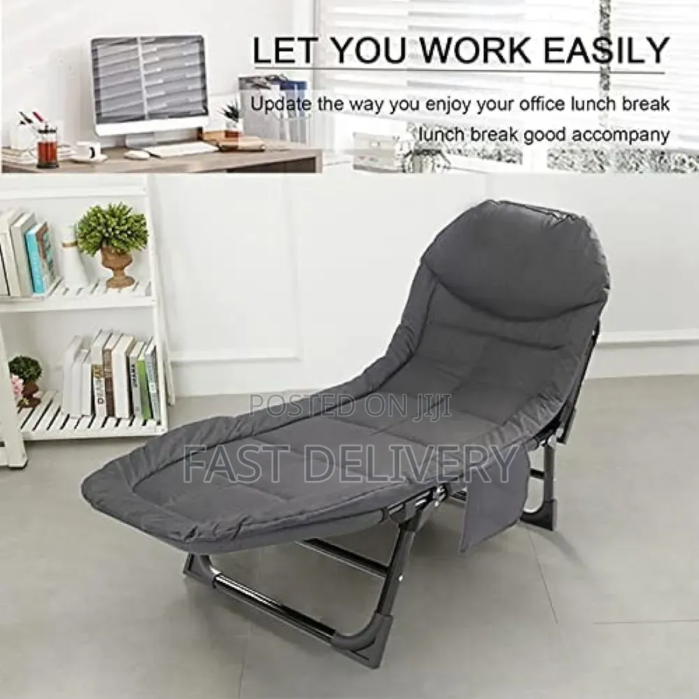 Outdoor Folding Bed Chair Chaise Lounge Beach Camping Bed