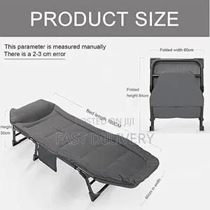 Outdoor Folding Bed Chair Chaise Lounge Beach Camping Bed
