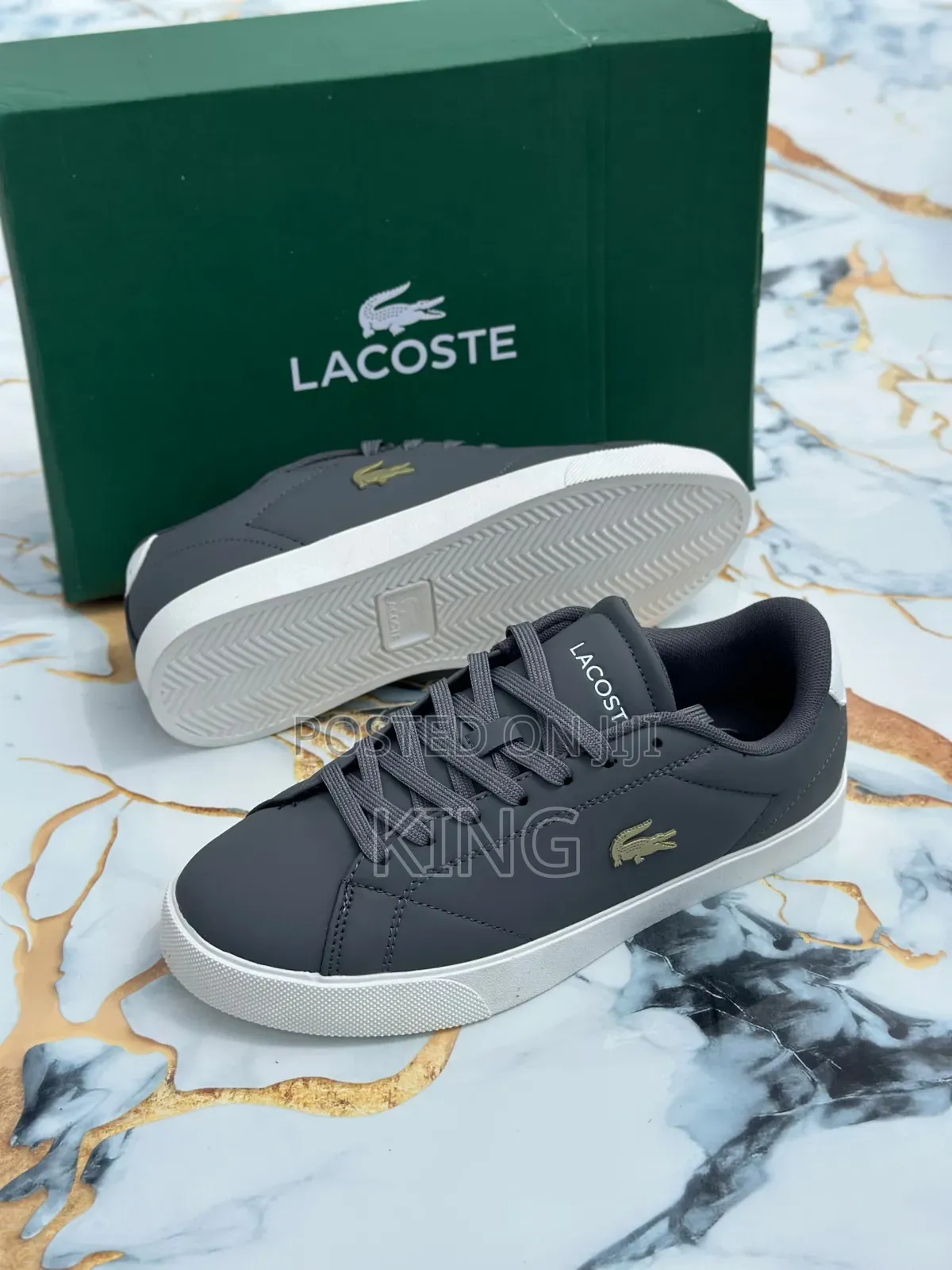 Lacoste Lerond Sneakers in a Dark Grey
