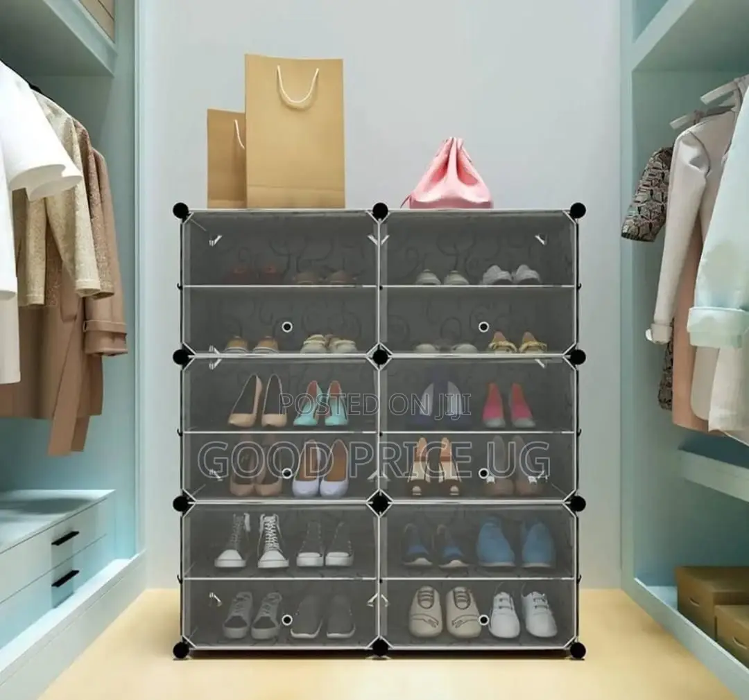 6-Door Modular Plastic Shoe Rack