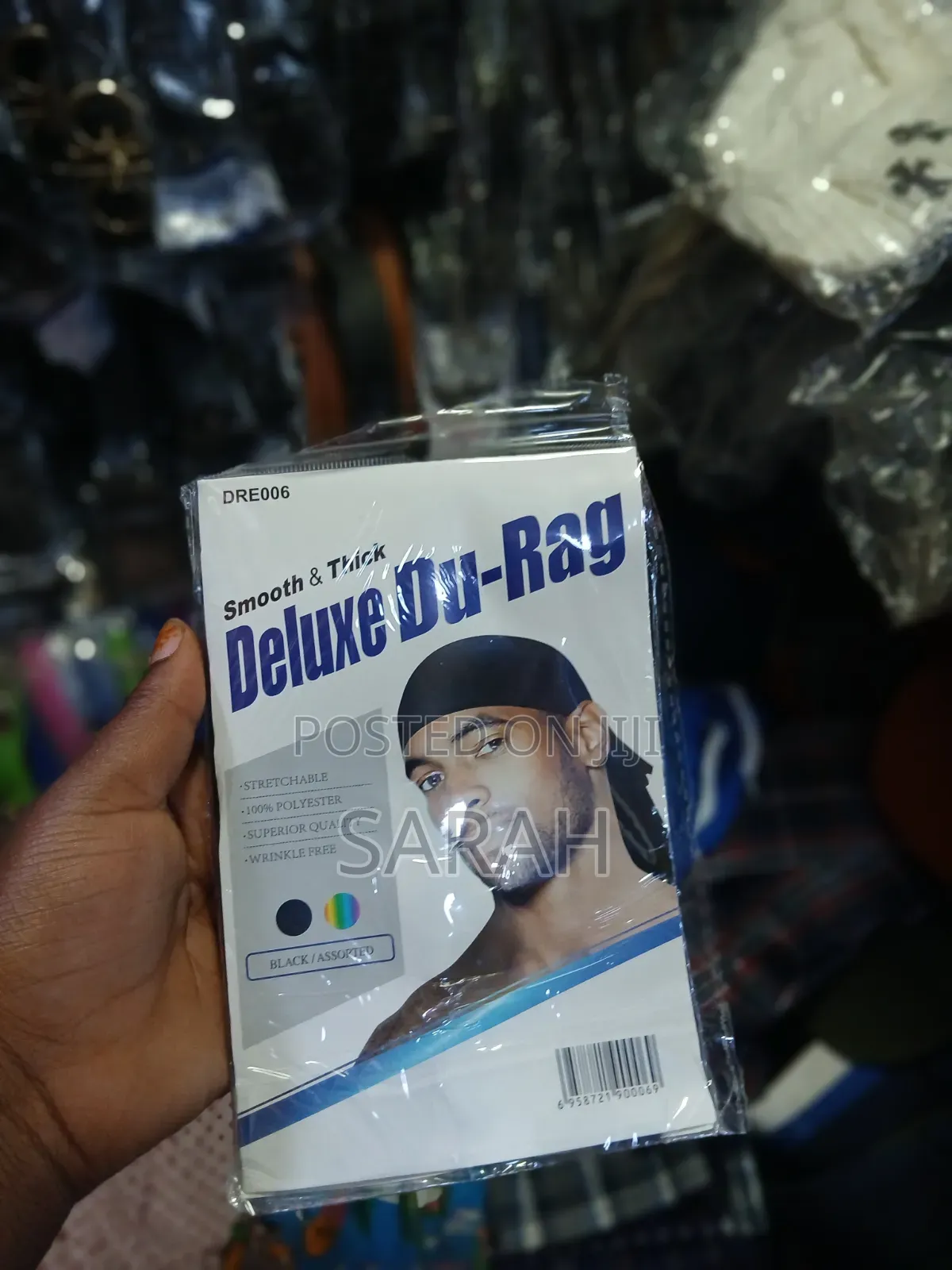 Dream Smooth Thick Deluxe Du-rag In Black