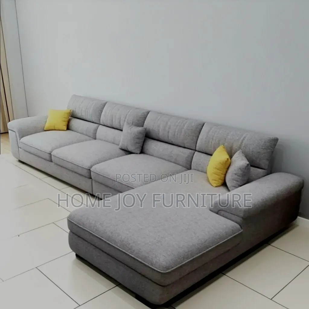 Light Gray L-Sofa
