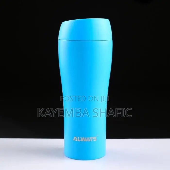 Brand New Always 450ml Stainless Steel Travel Mug - Blue