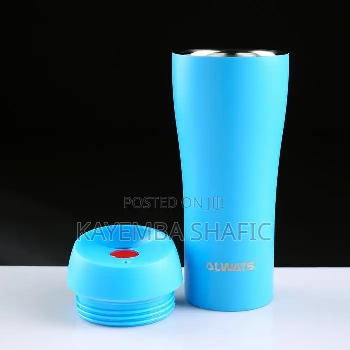 Brand New Always 450ml Stainless Steel Travel Mug - Blue