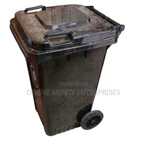 Black 100litre Waste Garbage Bin