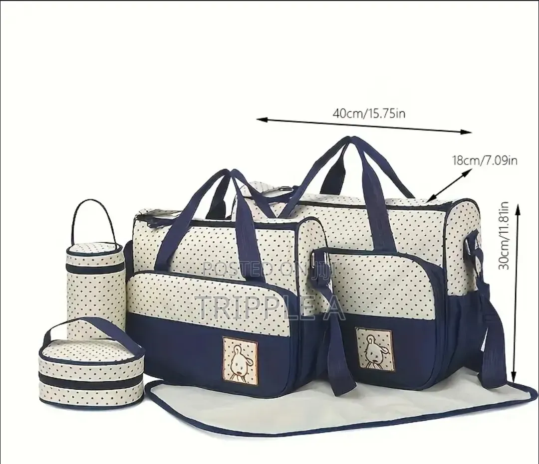 5 Pieces One Set Baby Diaper Nappy Women's Handbag